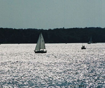 Activités nautiques sur le lac des Deux-Montagnes